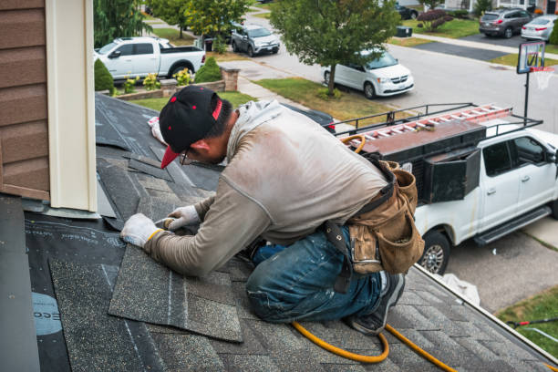 Professional Roofing technician working in Random Lake, WI